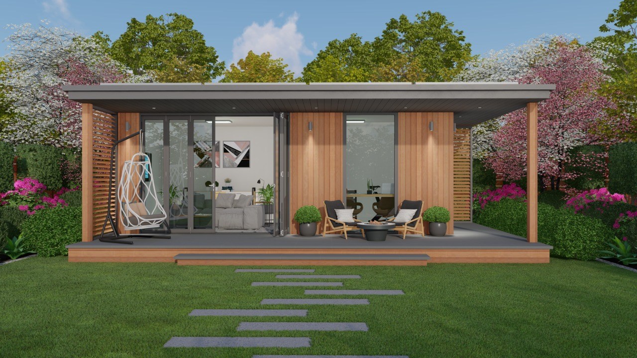 Garden-facing exterior